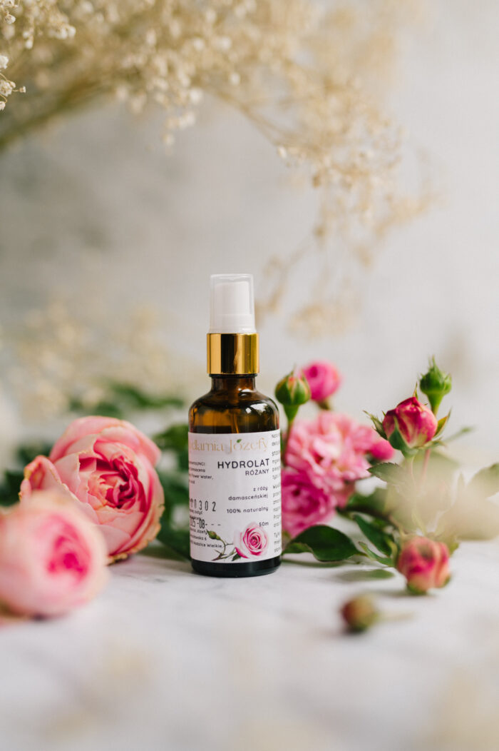Hydrolat różany (z róży damasceńskiej) | 50 ml | naturalny tonik