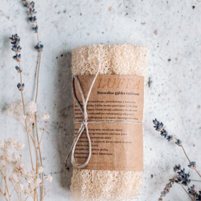 Luffa (ok 12x15cm)- naturalna gąbka roślinna do kąpieli