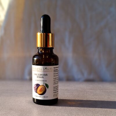 Olej z pestek śliwek tłoczony na zimno | 30ml | świeży tłoczony na zimno | cudowny migdałowy aromat