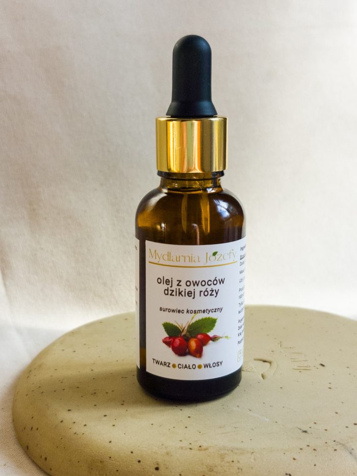 Olej z owoców dzikiej róży | tłoczony na zimno | 30ml